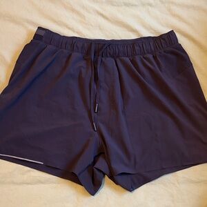 Black lululemon surge Shorts 5inch